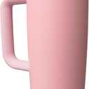 Owala FreeSip Tumbler Insulated Stainless Steel Water Bottle with Built-in Straw and Side Handle, For Travel, Work, School, and Sports, 30oz, BPA Free, Leak Proof, Rose Quartz