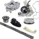 GELUOXI 5.7 Hemi Timing Chain Kit w/Oil Pump & Water Pump 53022243AF, 53021622BF, 68346912AA, 9-0750S Replacement for Dodge Ram 1500 2500 3500 V8 5.7L 2009-2015