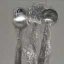 Our Table 3 Pieces Cook & Serve Stainless-Steel Utensils Set, Kitchen Soup Ladle, Cooking Spoon, Slotted Turner Spatula for Serving Your Favorite Meals