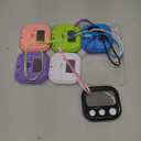 Lasubst Digital Kitchen Timers for Cooking, Magnetic Classroom Timers for Teachers Kids, Back to School Supplies Bulk (6 Pack, Black White Pink Purple Blue Green)