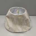 Small Lamp Shade, ALUCSET Barrel Fabric Lampshade for Table Lamp and Floor Light, 6x10x7.5 inch, Natural Linen Hand Crafted, Spider