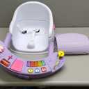Infantino Music & Lights 3-in-1 Discovery Seat & Booster, Toddler Booster Seat for Dining Table or Kitchen Chair, Baby Activity Center & Snack Tray, Lavender