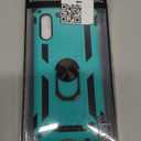 IKAZZ for Galaxy A10e Case with Screen Protector,Military Grade Shockproof Heavy Duty Protective Phone Cover Pass 16ft Drop Test with Magnetic Kickstand Car Mount Holder Turquoise