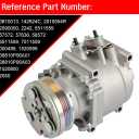 Cciyu Air Conditioning Compressor for Honda Civic/Civic del Sol 1.5L 1.6L 1992-1993 Replaces AC Compressor for Car 4 Grooves