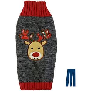Mikayoo Pet Sweater, Christmas Holiday Xmas, Elk Series, Reindeer Series, Reindeer Head(S)