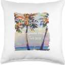 Scripture Bible Verse Psalm Palm Tree Faith Throw Pillow (16x16)