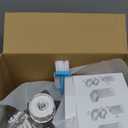 Sfozstra Dog Water Bowl Dispenser: 6L Large White Gravity Stainless Steel Bowl - Without Filter - Pet Feeder for Pets Indoor/Outdoor Use by Owners