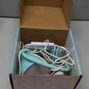 BOHON Desk Lamp with Clamp, 10W 38 LED Clip on Light, 5 Color 10 Brightness Auto Off Timer, Flexible Gooseneck Clip Lamp, Desk Lights for Office Home Bed Bedside Reading, Adapter Include, Teal