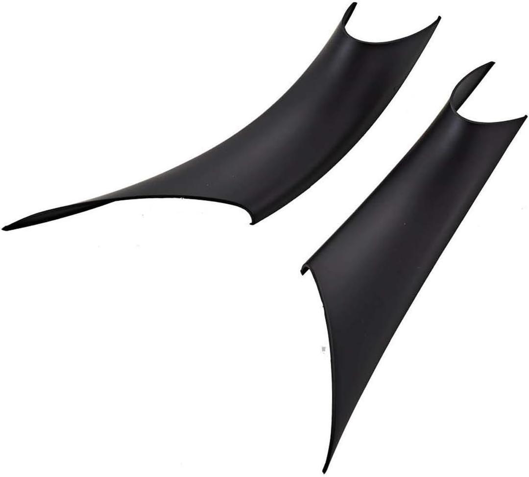 Door Handle Covers Compatible with BMW 3 Series 2012-2018 320i 328i 330i 335i F30 / F31 and 4 Series 2014-2017 428i 435i F32 / F36 Interior Inner Door Pull Handle Covers Left & Right Side (BLACK)