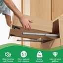 5Pair(10Pack) 18 Inch Undermount Drawer Slides with Rear Mount Bracket