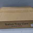 Salon Tray Cart Rolling Tray Spa Tray,Tattoo Tray Dental Tray Height Adjustable,Salon Tray on Wheels Premium Metal Rolling Trolley,Pink