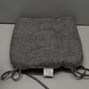 Chair Cushions for Dining Chairs Set of 4, Kitchen Chair Cushions, Chair Pads with Ties and Non Slip Backing, Tufted Memory Foam Seat Cushion 4 Pack, 15.5" x 15.5" x 4", Dark Gray