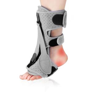 Plantar Fasciitis Night Splint, Night Splint Plantar Fasciitis for Women And Men, Upgrade Adjustable Splint for Achilles Tendinitis Flat Arch Foot Drop (Gray)