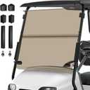 Golf Cart Foldable Windshield for EZGO TXT 2014+ Models with 1"1" Strut Rail,Customize 3/16" (5MM) Thicken Windshield Replacement, UV-Protected, Included Hardware Tinted Windshield