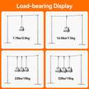 Heavy Duty Backdrop Stand, 8.5ft x 10ft Pipe and Drape Backdrop Stand Kit with Metal Flat Base, Adjustable Background Support System for Wedding Party Birthday Photoshoot Decoration - Silver