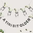 TaoBary A Tini Bit Older Banner, Martini Themed Party Decorations Weenies and Tinis Party Garland Bachelorette Bridal Shower Martini Trendy Birthday Supply, 2 Pcs(Green and Black)