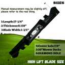 742P05094 High-Lift Blade 50 Inch, Compatible with CUB CADET Enduro XT1-LT50 Ultima ZT1-50, ZT2-50, 742P05094-X,High-Lift Blade for 50-inch Cutting Decks Replaces 742-05094-X 3 Pack 
