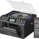 Retekess TR642 CD Player Boombox, CD Cassette Player AM/FM Radio, LED Ambient Lighting, 15H Long-Lasting, Dual-Speaker Stereo, Sleep Timer, USB/TF/AUX/Remote Control, Boomboxes for Home, Kids, Gifts
