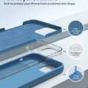 for iPhone 15 Pro Case Liquid Silicone Slim Shockproof Protective Cover 6.1 Inch Anti-Scratch Drop Protection,Cornflower