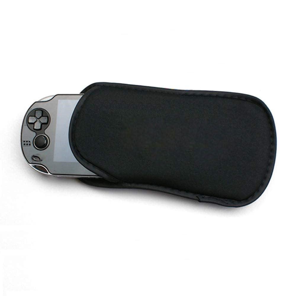 Rowsmau Black Soft Sleeve Bag Case Travel Carry Pouch Protective Cover for PSV 1000 2000 PS Vita 1