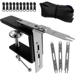 Zipper Jig Sliders from #2.5 to #10. give 3-Foot Bulk Zipper, Made of Stainless Steel Material