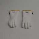 DEYAN Silicone BBQ & Oven Gloves - Food Grade, Heat Resistant Waterproof & Oil Proof Gloves for Grilling, Baking, Frying, Cooking - Long Sleeve & Non-Slip Grip, 1 Pair (White, 8/M)