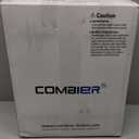 Combier Bidet Toilet Seat with Heated Warm Water & Nozzle Wash, Auto-Dry, Quiet Close Lid, Wireless Remote - Electric Bidet Seat 102DS-B(Round)
