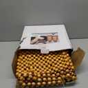 Zento Seat Beads Bead Seat Covers for Cars 2 Pieces of Natural Wooden Beads Back Massage Cushion, Bamboo Seat for Comfort in Your Travel Experience Cover Seats for Cars Beaded Car Seat