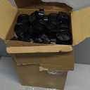 Jadive 36 Pcs 5.5 oz Plastic Spice Jars with Shaker Lids Clear Spice Bottles Plastic Seasoning Containers Empty Shaker for Kitchen Storing Herbs Seasoning Powders Pepper Dry Goods (Black)