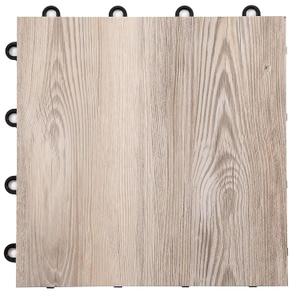 VersaStep by FlooringInc 12 x 12 Inch Interlocking Dance Floor Tiles, Portable Vinyl Dance Floor for Home Practice, 3/8 Inch Thick Snap Together Tap and Ballet Flooring, Beachwood, 52 Tiles, 52 Sq Ft