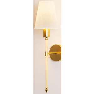 FULEN Wall Sconces Battery Operated, 18 Colors Wireless Wall Lights, 10000mAh Rechargeable Battery Powered Wall Lamps for Bedroom (Gold-2P)
