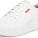 Dr. Scholl's Shoes Womens Time Off Max Platform Sneaker White Smooth 9 M