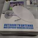 Outdoor TV Antenna 32.8ft Cable (White)