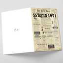 2 x Happy 55th Birthday Card for Men Women,Jumbo 55 Year Old Birthday Gifts for Husband Wife or Dad Mom Wedding Anniversary,Cheers to 55th Birthday Decorations for Grandma Grandpa