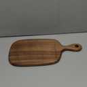 Muso Wood Small Cutting Board with Handle, Walnut Wooden Chopping Boards for Bread, Vegetables & Fruits, Dinner Cheese Board with Hole(15.2x7.3 Inches)