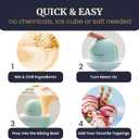 Americana Collection Elite Pint Perfect EIM1205M 1 Pint Ice Cream Maker Freezing Mug, Frozen Yogurt, Sorbet, Gelato Treat, Recipes, Mint