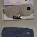 Heated Eye Mask - Cordless Eye Mask for Dry Eyes, FSA - HSA Eligible, Eye Relief, Improved Sleep, Washable Eye Heating pad for Travel and with Replaceable Shell (Gray)