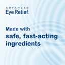 Bausch + Lomb Advanced Eye Relief, Maximum Redness Reliever and Lubricant Eye Drops, Soothes Burning & Irritated Dry Eyes, Moisturizes & Comforts, 0.5 Fl Oz (Pack of 6)