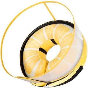 CNEO Inflatable Dog Cone Collar with Detachable Enhanced Anti-Licking Shield, Soft Neck Donut Collar for Dogs After Surgery, Adjustable Dog Cone Alternative for Large Medium Small Dogs & Cats