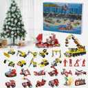 Christmas Advent Calendar 24 Days Countdown Truck Toys Cars Gifts for Boys Girls, Pack 2
