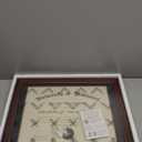 Diploma Frame 14x17 with Black Mat Fits Document, Certificate or 16x20 Picture without Mat, 17x14 Cherry Red Frame for Wall Mounting