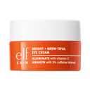 e.l.f. SKIN Bright + Brew-tiful Eye Cream, Helps Brighten Appearance Of Undereye Dark Circles & Repair Puffiness, Vegan & Cruelty-Free (0.52 Ounce (Pack of 1))