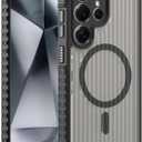 Magnetic for Samsung Galaxy S24 Ultra Case [Compatible with MagSafe] [Military Grade Drop Protection] [Camera Protection] [Non-Slip] [Shockproof] [Slim Fit] 6.8'' - Black