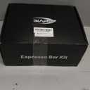 IKAPE 53MM Espresso Tamper Kit 5 IN 1, Wooden Coffee Tamper Set, Coffee Tamper, Distributor, Coffee Base, Puck Screen, Cleaning Towel - Essential for Baristas, Crafted from Durable Walnut Wood (Brown)