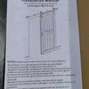 ROYMELO 36x80 inch Sliding Barn Wood Door Slab with 6.6ft Hardware Kit, Requires Simple DIY Assembly