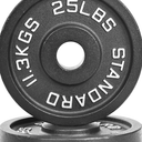 CAP Barbell 2-Inch Olympic Weight Plate, 25 lb-pair