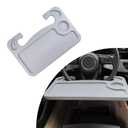 Dickno Car Steering Wheel Desk, Multipurpose Auto Steering Wheel Tray with Drink Holder, Steering Wheel Food Tray for Eating, Universal Vehicle Travel Accessories for Constant Travelers (Gray)