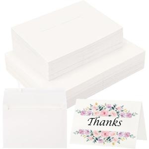 70 Sets Blank Watercolor Cards with Envelopes, 140lb/300GSM Cotton Watercolor Paper Cards, 4 x 6 in Foldable Watercolor Postcards with Envelopes for Greeting Cards Birthday Wedding Invitations