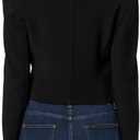 Norma Kamali Women's Cropped Single Breasted Jacket (Black, L)