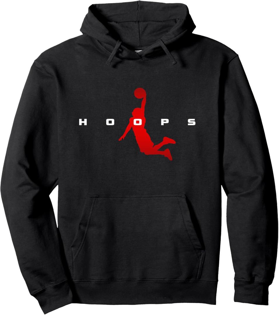 Basketball Clothing - Basketball Pullover Hoodie (Small, Black)